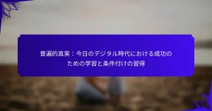 普遍的真実：今日のデジタル時代における成功のための学習と条件付けの習得